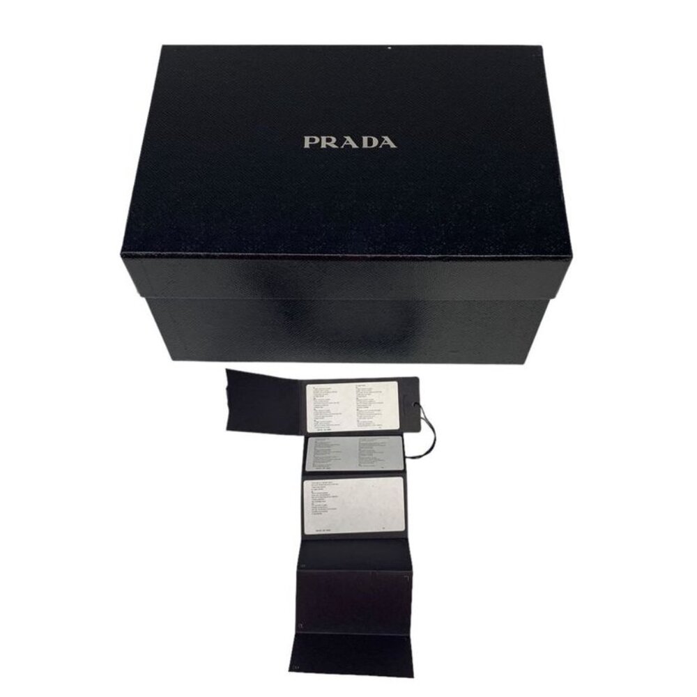 Prada Cap Nylon Logo Baseball Cap 2 Hc274 Size L Black and Green 0864 - Picture 10 of 10